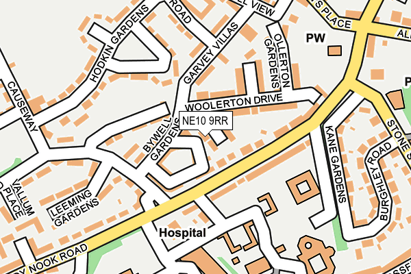 NE10 9RR map - OS OpenMap – Local (Ordnance Survey)