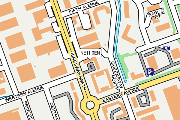 NE11 0EN map - OS OpenMap – Local (Ordnance Survey)