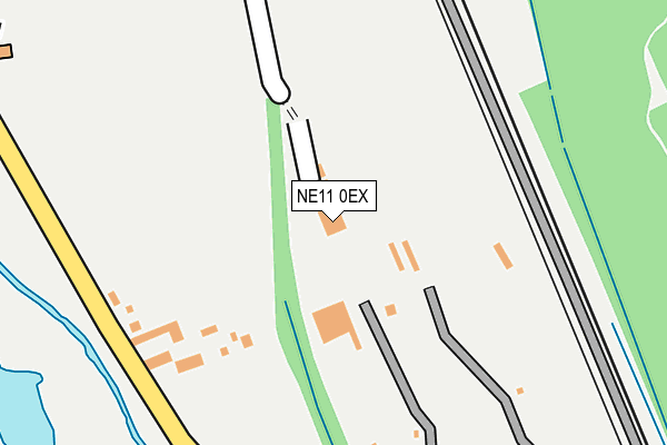 NE11 0EX map - OS OpenMap – Local (Ordnance Survey)