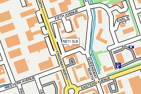 NE11 0LB map - OS OpenMap – Local (Ordnance Survey)