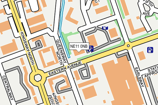 NE11 0NB map - OS OpenMap – Local (Ordnance Survey)