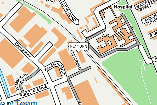 NE11 0NN map - OS OpenMap – Local (Ordnance Survey)