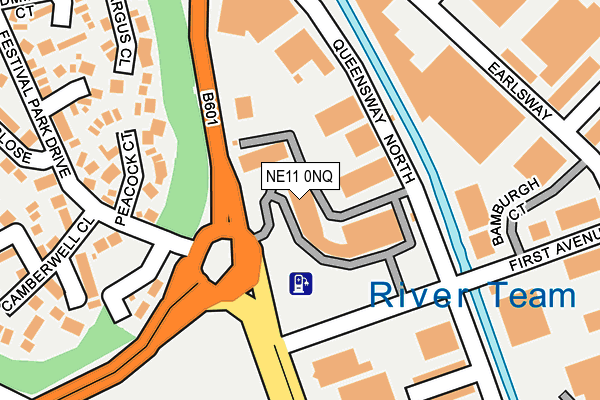 NE11 0NQ map - OS OpenMap – Local (Ordnance Survey)