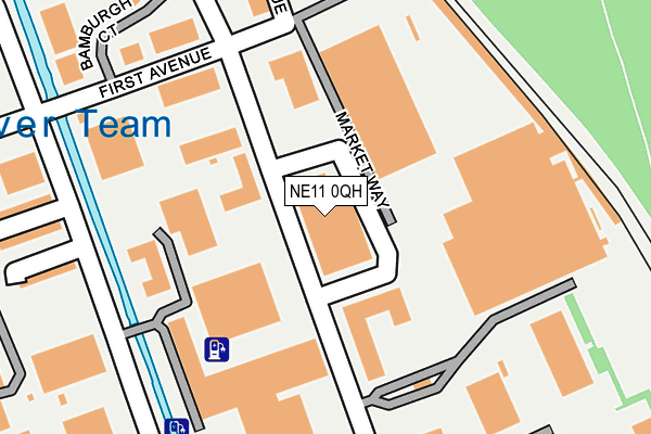 NE11 0QH map - OS OpenMap – Local (Ordnance Survey)