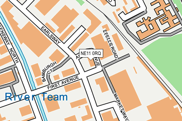 NE11 0RQ map - OS OpenMap – Local (Ordnance Survey)