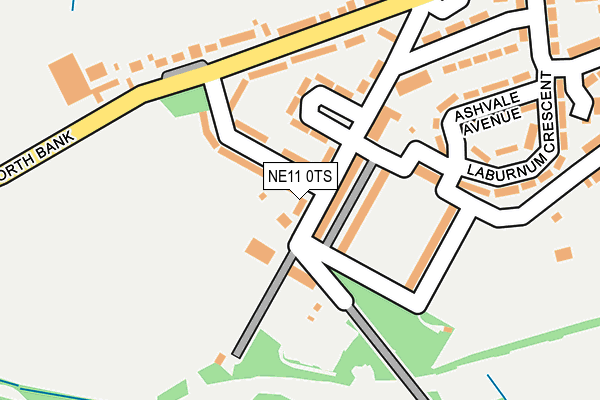 NE11 0TS map - OS OpenMap – Local (Ordnance Survey)