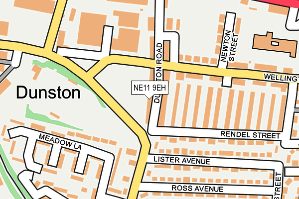 NE11 9EH map - OS OpenMap – Local (Ordnance Survey)