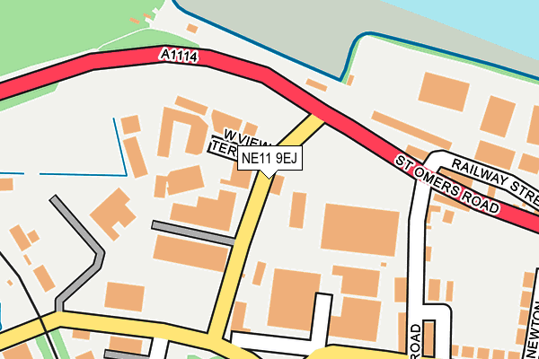 NE11 9EJ map - OS OpenMap – Local (Ordnance Survey)