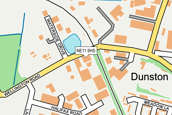 Map of THE GREAT NORTH EASTERN BREWING COMPANY LIMITED at local scale