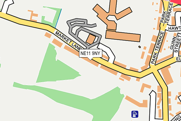 NE11 9NY map - OS OpenMap – Local (Ordnance Survey)