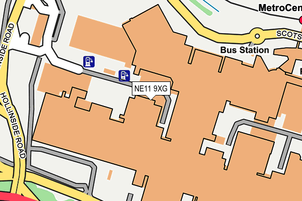 NE11 9XG map - OS OpenMap – Local (Ordnance Survey)