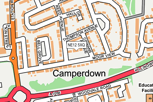 NE12 5XQ map - OS OpenMap – Local (Ordnance Survey)