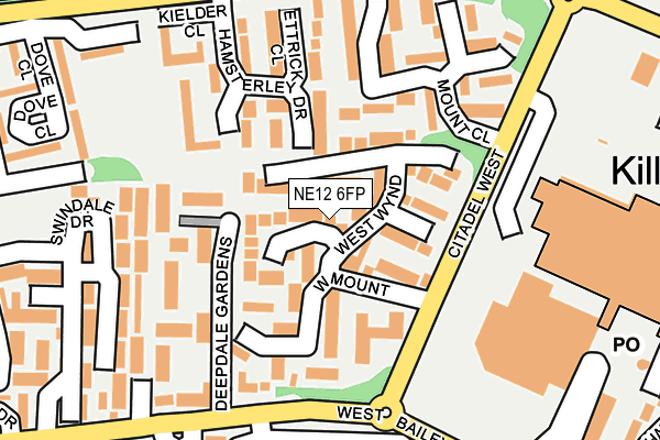 NE12 6FP map - OS OpenMap – Local (Ordnance Survey)