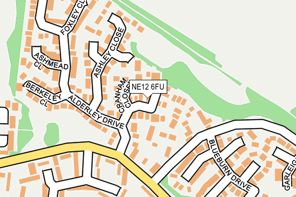 NE12 6FU map - OS OpenMap – Local (Ordnance Survey)