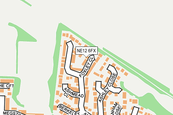 NE12 6FX map - OS OpenMap – Local (Ordnance Survey)