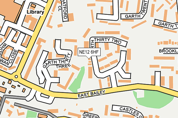 NE12 6HF map - OS OpenMap – Local (Ordnance Survey)