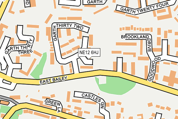 NE12 6HJ map - OS OpenMap – Local (Ordnance Survey)