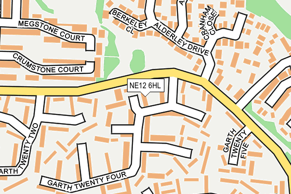 NE12 6HL map - OS OpenMap – Local (Ordnance Survey)
