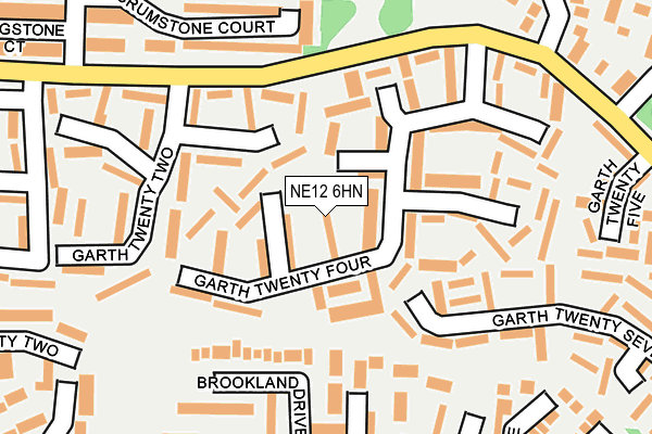 NE12 6HN map - OS OpenMap – Local (Ordnance Survey)