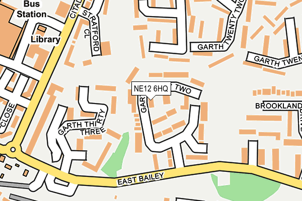 NE12 6HQ map - OS OpenMap – Local (Ordnance Survey)