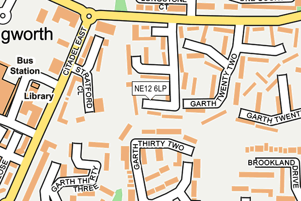 NE12 6LP map - OS OpenMap – Local (Ordnance Survey)