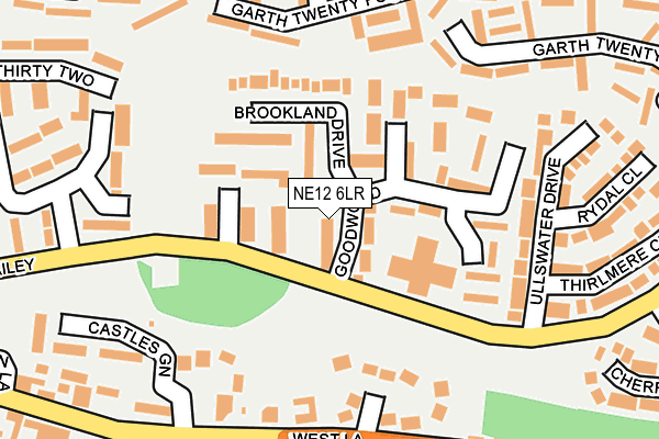 NE12 6LR map - OS OpenMap – Local (Ordnance Survey)
