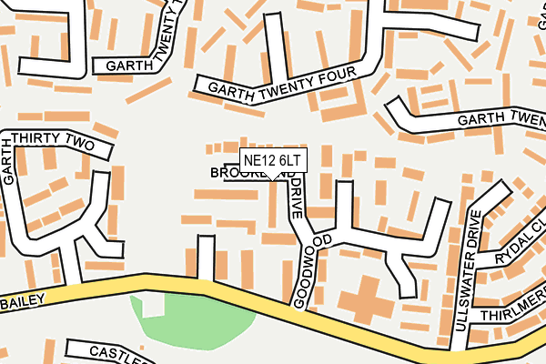 NE12 6LT map - OS OpenMap – Local (Ordnance Survey)