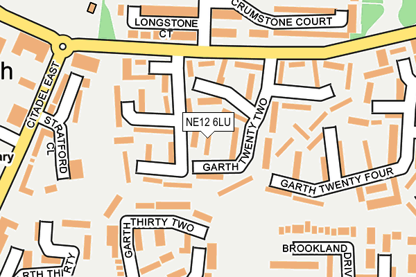 NE12 6LU map - OS OpenMap – Local (Ordnance Survey)