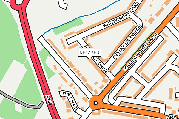 NE12 7EU map - OS OpenMap – Local (Ordnance Survey)