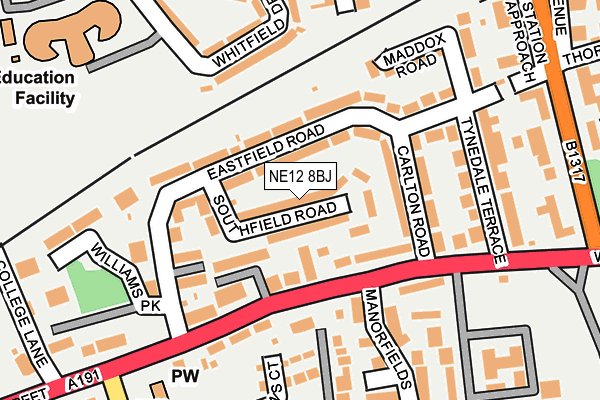 Map of ALLBROOK PROPERTIES LIMITED at local scale