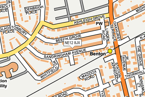 Map of BENTON RETAIL LIMITED at local scale