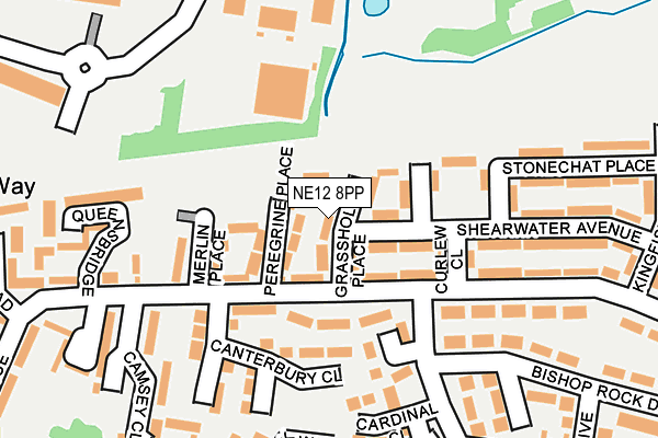 NE12 8PP map - OS OpenMap – Local (Ordnance Survey)