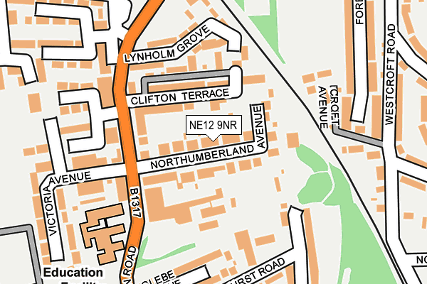 Map of TWO BROTHERS PROPERTIES LIMITED at local scale