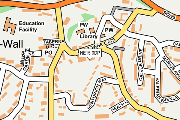 NE15 0DP map - OS OpenMap – Local (Ordnance Survey)