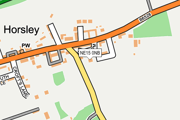 NE15 0NB map - OS OpenMap – Local (Ordnance Survey)