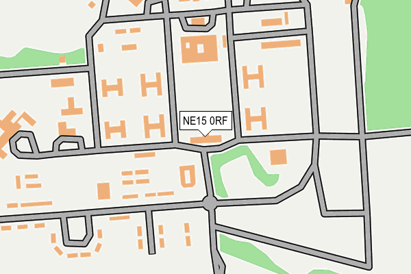 NE15 0RF map - OS OpenMap – Local (Ordnance Survey)