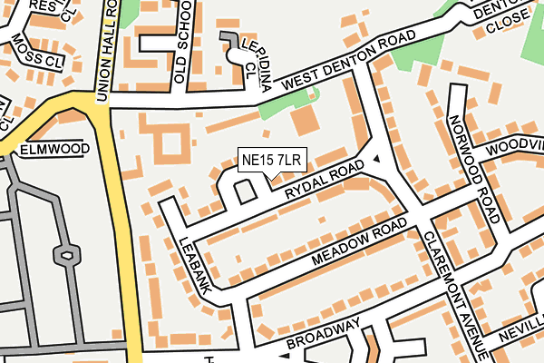 NE15 7LR map - OS OpenMap – Local (Ordnance Survey)