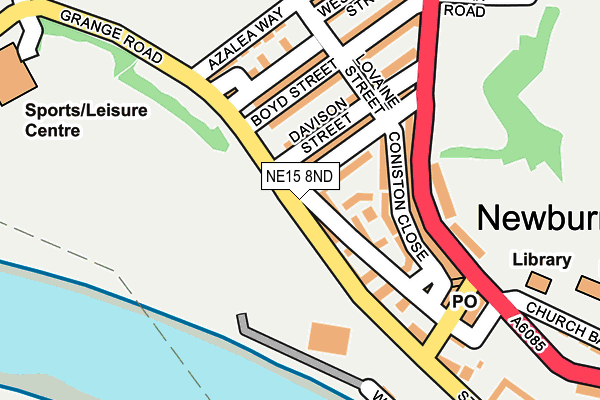 Map of NEWBURN SPORTS SERVICES LIMITED at local scale