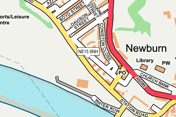 NE15 8NH map - OS OpenMap – Local (Ordnance Survey)