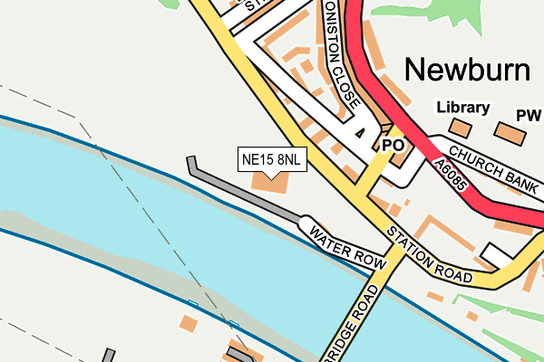 NE15 8NL map - OS OpenMap – Local (Ordnance Survey)