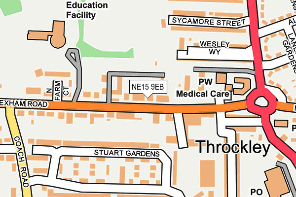 Map of WILLOWCROFT LIMITED at local scale