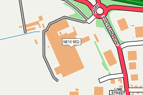 NE15 9EQ map - OS OpenMap – Local (Ordnance Survey)
