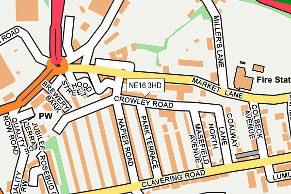 Map of ROLAND BURGESS LIMITED at local scale