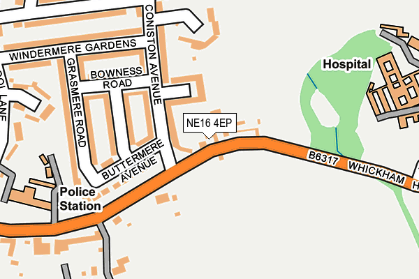 Map of DUNELM OFFICE INTERIORS LTD at local scale