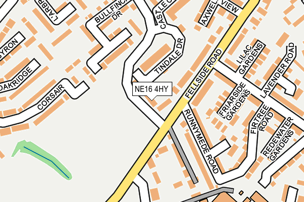 NE16 4HY map - OS OpenMap – Local (Ordnance Survey)