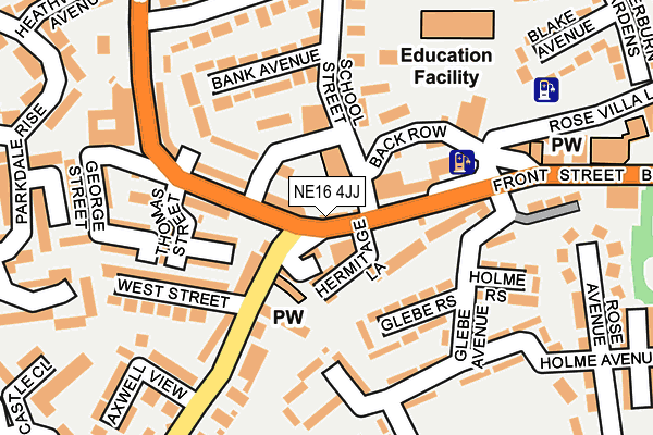 Map of HAIRZONE LTD at local scale
