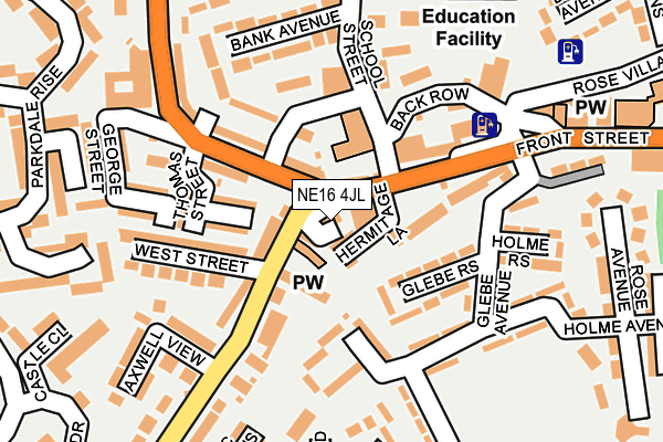 Map of STEWART EYECARE LTD at local scale