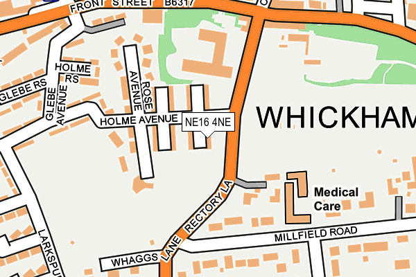 NE16 4NE map - OS OpenMap – Local (Ordnance Survey)