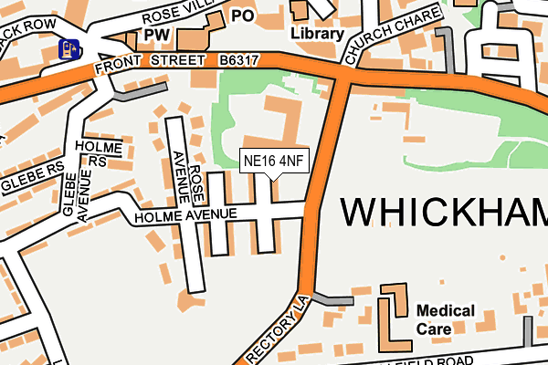 NE16 4NF map - OS OpenMap – Local (Ordnance Survey)