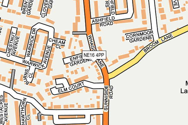 Map of NORTHERN INSTALLER'S LIMITED at local scale